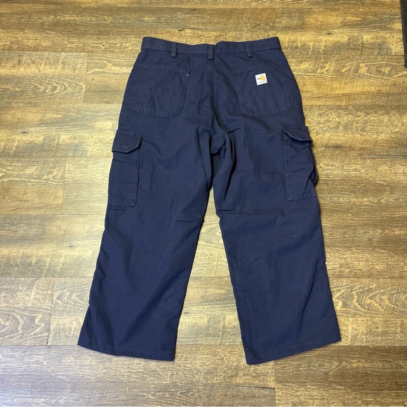 Carhartt Other - Carhartt FR Flame-Resistant Midweight Canvas Pant-Loose Fit Men's 36x26 Blue